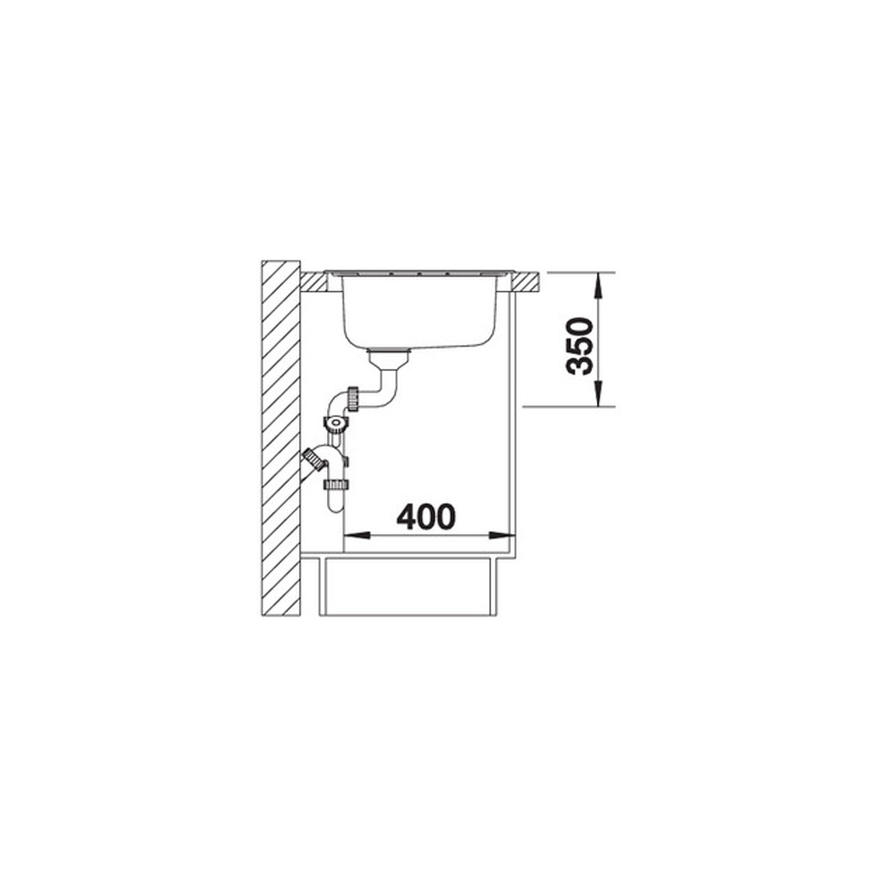 Chiuveta de bucatarie BLANCO MEDIAN 45 S cuva dreapta - imagine 6