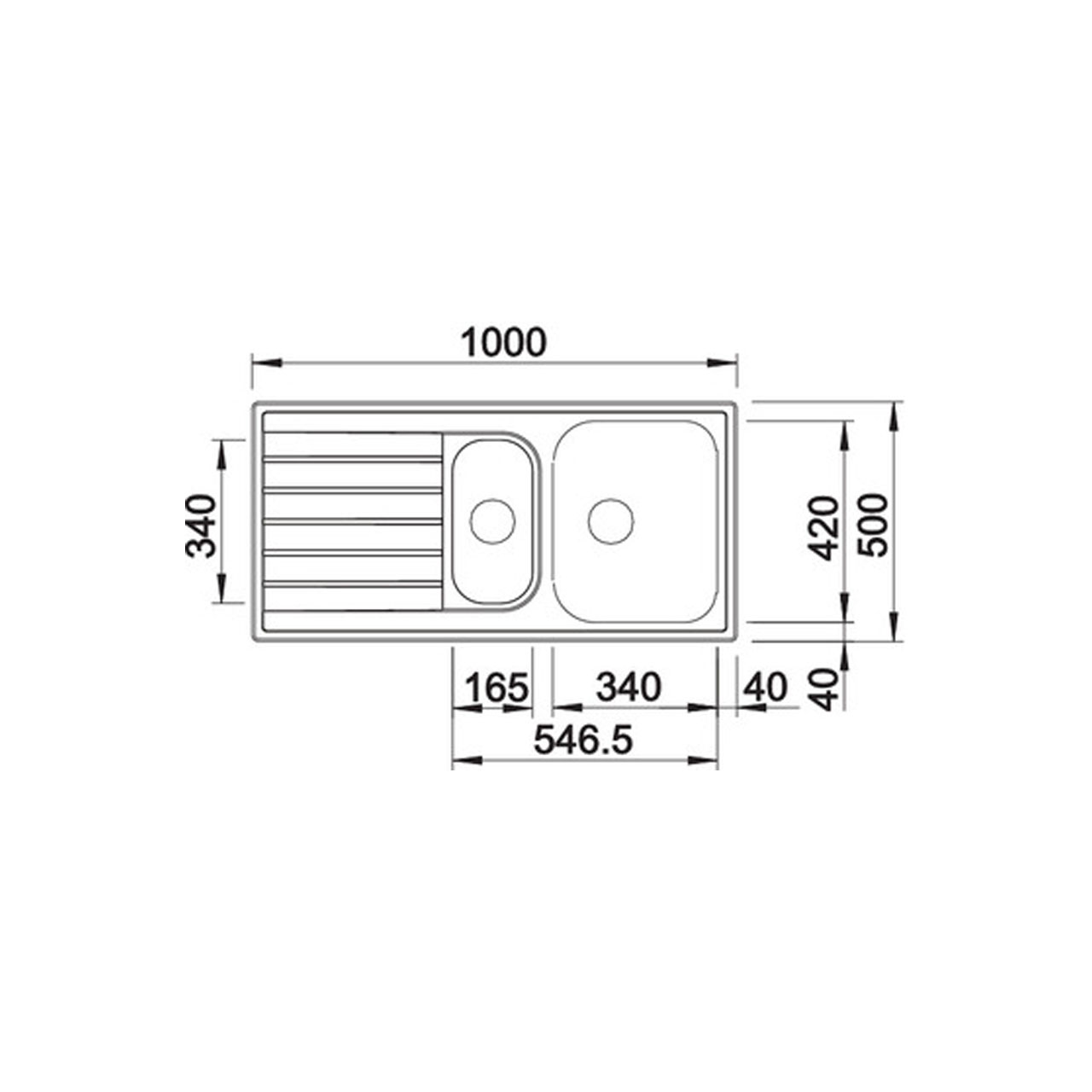 Chiuveta de bucatarie BLANCO LIVIT 6 S LEINEN - imagine 4