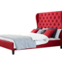 Paturi tapițate CARLA, roșu