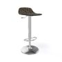 Scaun inalt de bar reglabil pe inaltime cadru metalic cromat ALHAMBRA 97A, ALHAMBRA 97AV EVO_1088