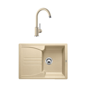 Pachet chiuveta de bucatarie BLANCO ENOS 40 S SILGRANIT SAMPANIE+ baterie MIDA SILGRANIT SAMPANIE