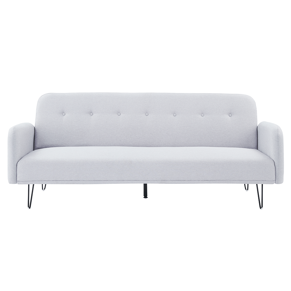 Canapea extensibilă, gri deschis, PULSA