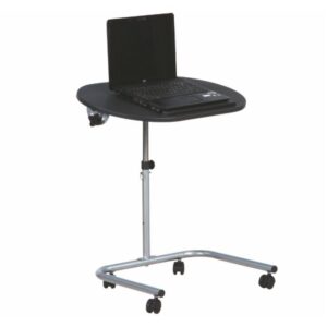 Măsuţă pentru notebook, negru argintiu, NOVA