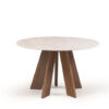 Mese lemn blat rotund din marmura ALHAMBRA 001 RAM