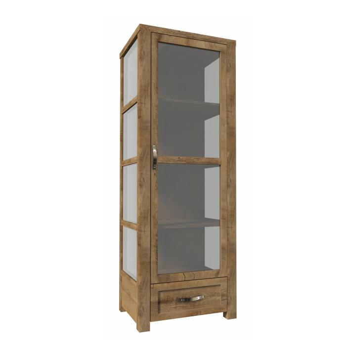 Vitrină W1D, stejar lefkas, NEVADA