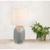 Lampă ceramică de masă, gri, QENNY TYP 2 AT15556