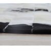 Covor de lux din piele, negru/bej/alb, patchwork, 150x150, PIELE DE VITĂ TIP 9