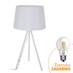 Lampă de masă Milano wa005-w, albă, trepied