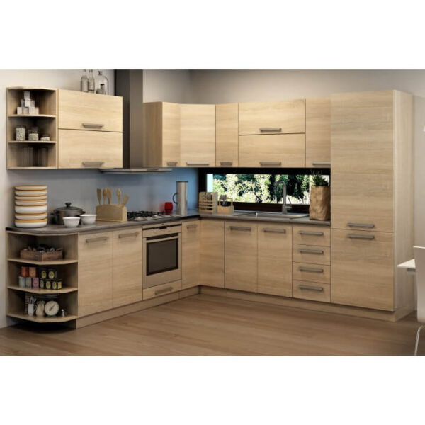 Cabinet pentru produse alimentare, stejar sonoma, NOVA PLUS NOPL-081-60
