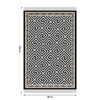 Covor Motive, model negru-alb, 80x200