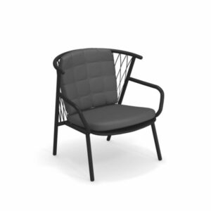 Fotolii exterior metalice cu spatar scurt si impletitura NEF