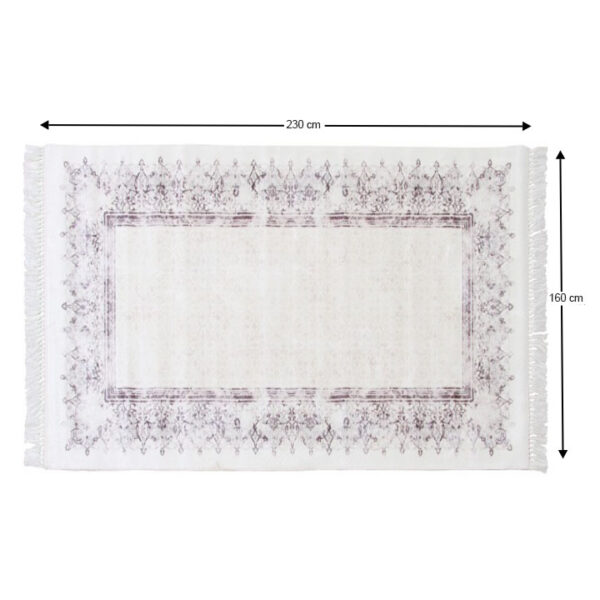 Covor 160x230 cm, crem/maro, LINON