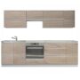 Ansamblu bucătărie 2,6m, stejar sonoma, LINE
