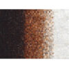 Covor de lux din piele, alb/maro/negru, patchwork, 120x180, KOŽA TYP 7