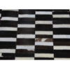 Covor de lux din piele, maro/negru/alb, patchwork, 201x300, Piele de vită Tip 6