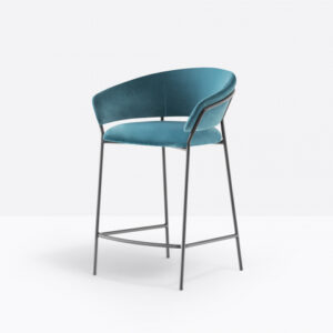 Scaune de bar tapitate cu cadru metalic JAZZ 3717