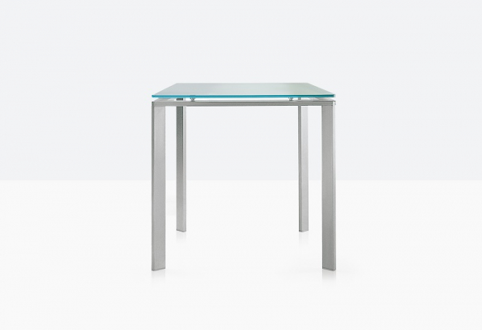 Mese cadru otel LOGICO TL glass