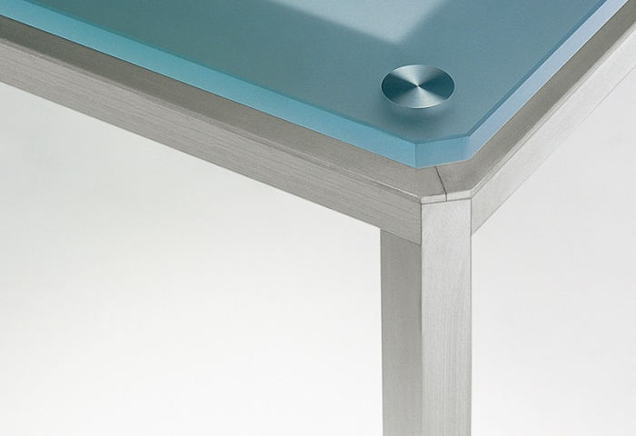 Mese cadru otel LOGICO TL glass