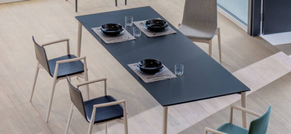 Mese extensibila picioare lemn frasin design scandinav MALMO TML