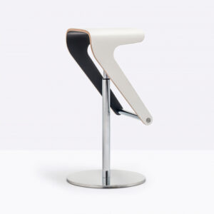 Scaune bar moderne ajustabile structura metal sezut lemn WOODY 495