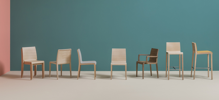 Scaune de bar cadru lemn stejar YOUNG 426