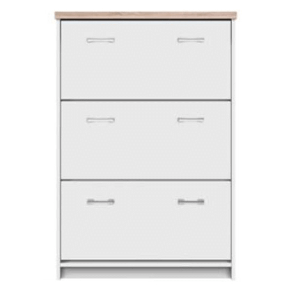 Pantofar 3K, PAL melaminat, alb/stejar sonoma, TOPTY