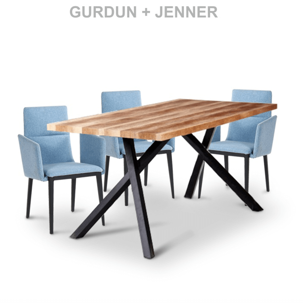 Masa de bucătărie, prun deschis/negru, GURDUN