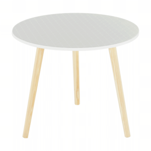 Măsuţă portabilă, gri/picioare naturale, HANSON