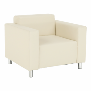 Fotoliu, piele ecologică bej, HOMKER