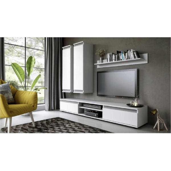 Mobilier living, alb/gri, REGIA