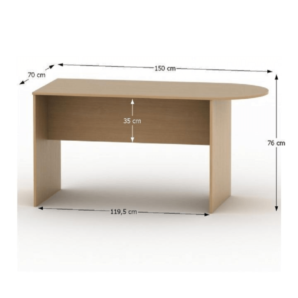 Masă de şedinţe cu arc 150, fag, TEMPO ASISTENT NEW 022