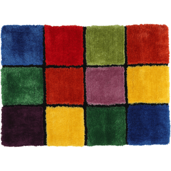 Covor, roşu/verde/galben/violet, 100x140, LUDVIG TYP 4