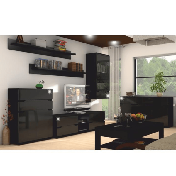 Scrin, negru/negru luciu extra ridicat, ADONIS ASK7