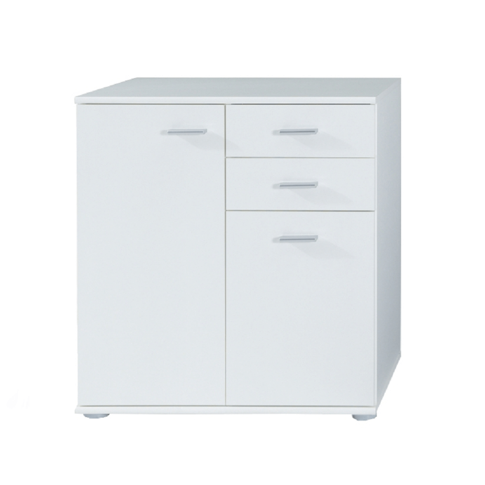 Comodă 2-2T2S, alb, TAMPA