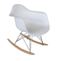 Fotoliu balansoar, alb/fag, BEDVER