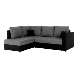 Colţar, negru/gri deschis LUNETA