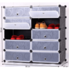 Organizator de pantofi, din plastic / metal, negru, BEKIM TYP 2