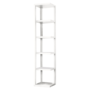 Etajeră de colţ, alb, CLETO