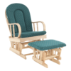 Fotoliu relaxant, material lemn de fag verde, RELAX GLIDER 87107