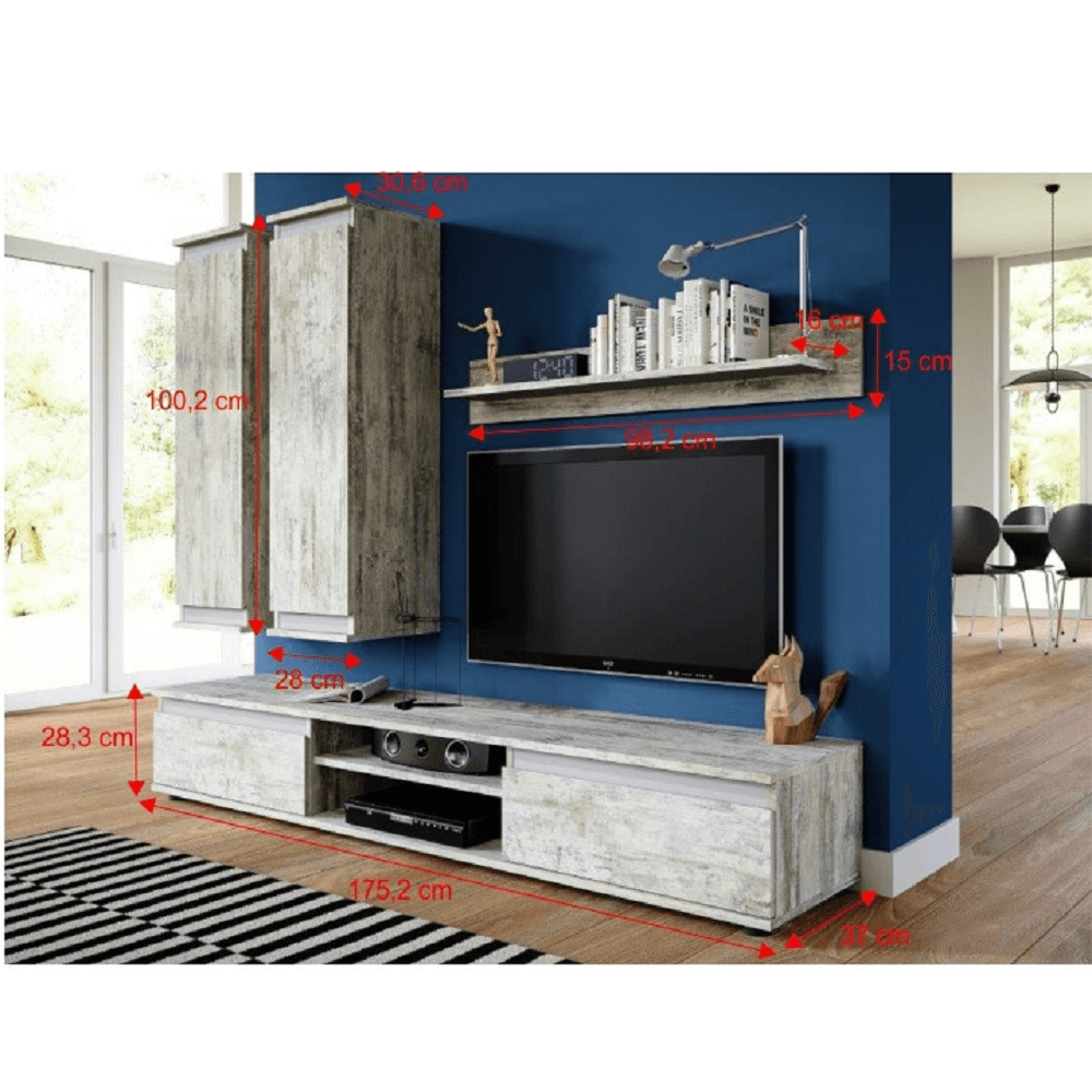 Mobilier living, pin canyon/gri, REGIA