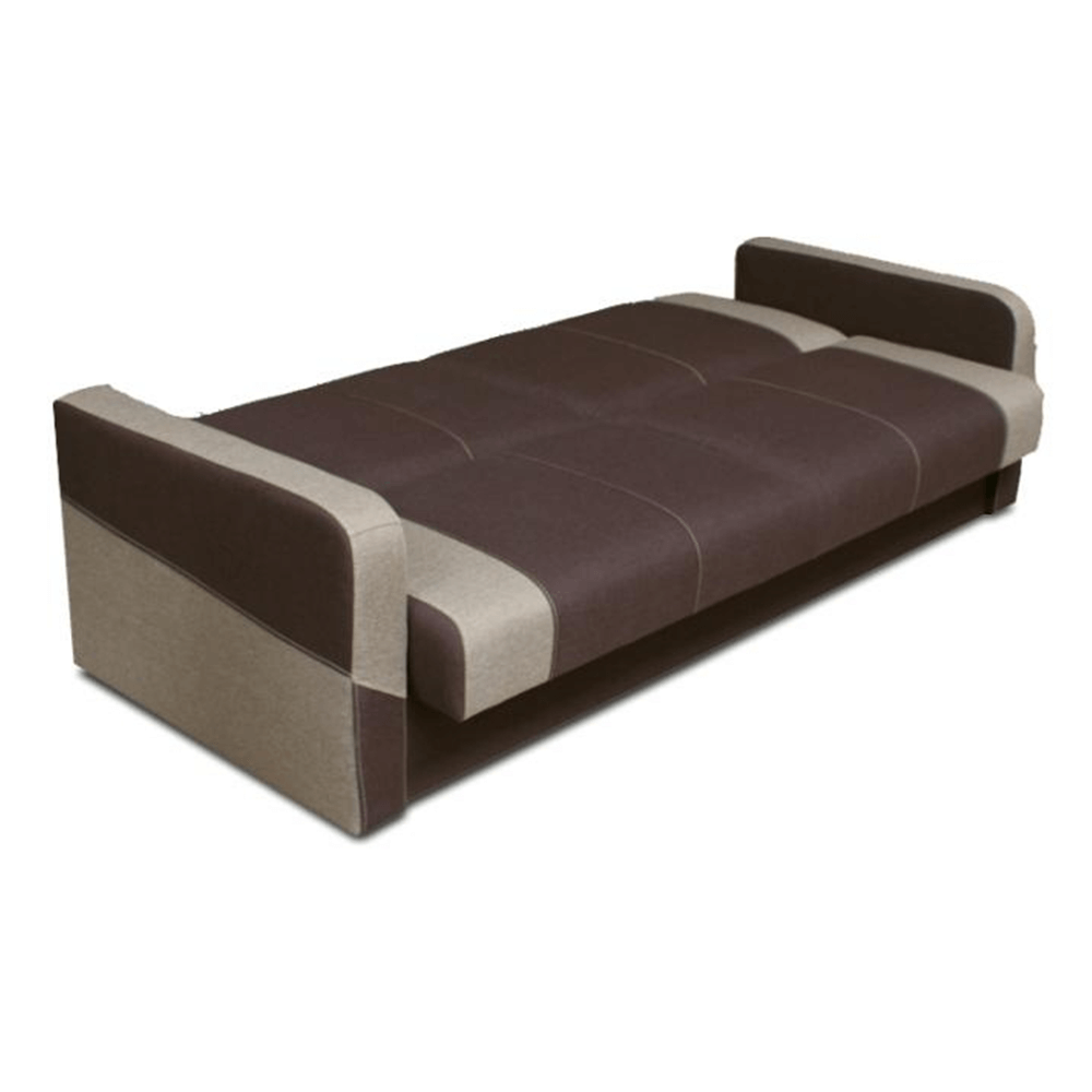 Set de canapele 3+1+1, ciocolatiu/maro deschis, HUGOR