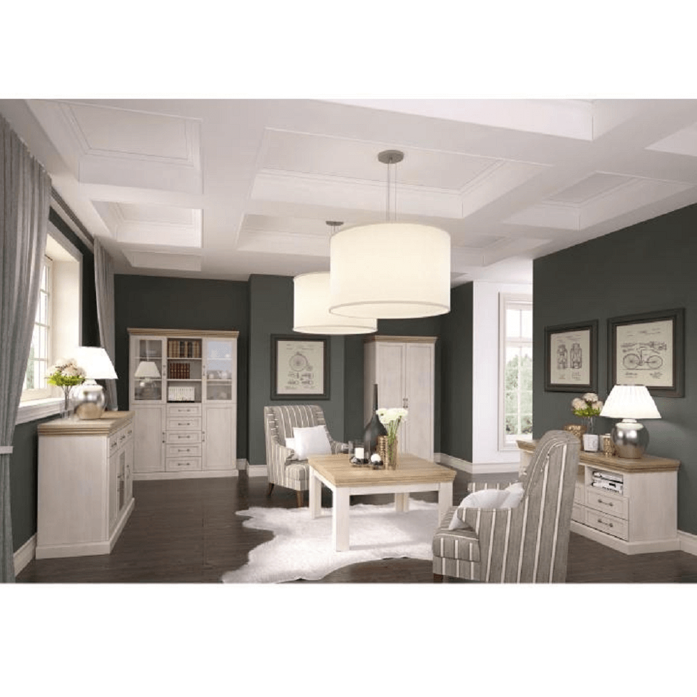 Vitrină, pin nordic/stejar sălbatic, ROYAL W2D