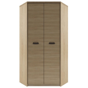 Dulap de colţ 2D, stejar madura/wellington, DIAZ