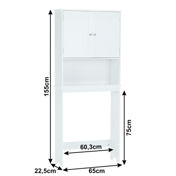 Dulăpior deasupra la WC, alb, ATENE TIPUL 5