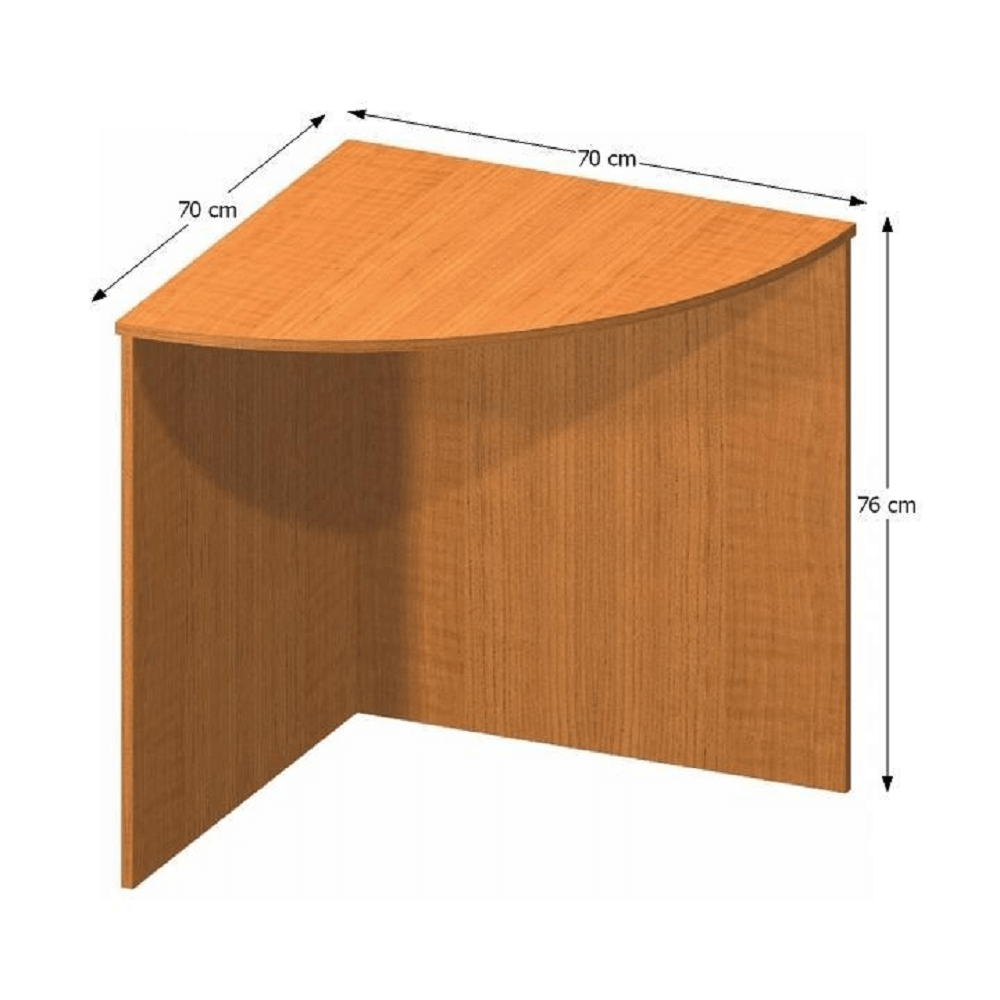 Masă semi cerc de colţ, cireş, TEMPO ASISTENT NEW 024