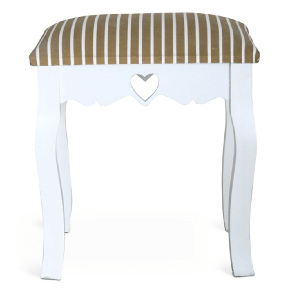 Taburet, alb/model dungat, WAGNER 1