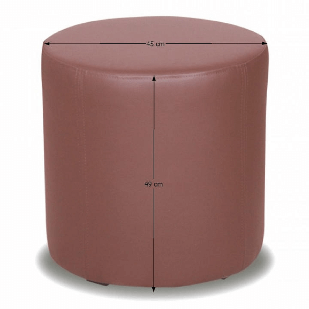 Taburet, piele ecologică maro, TOP 45