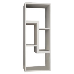 Etajeră multifuncţională, alb, VARIO