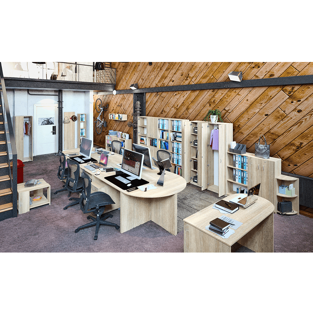 Etajeră, stejar sonoma, TEMPO ASISTENT NEW 001