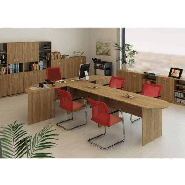 Masă (de şedinţe) 150, bardolino închis, TEMPO ASISTENT NEW 020 ZA
